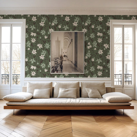 Happy Floral Green