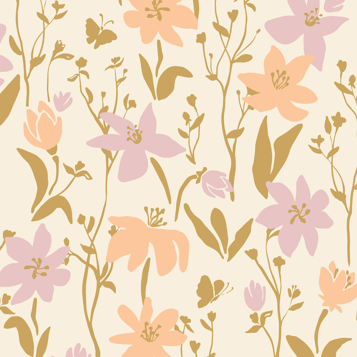 Happy Floral Peach