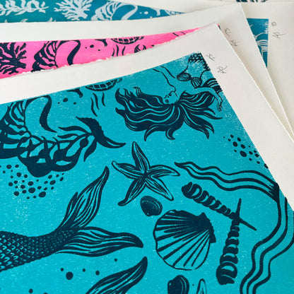 Dreamy Mermaids Cobalt