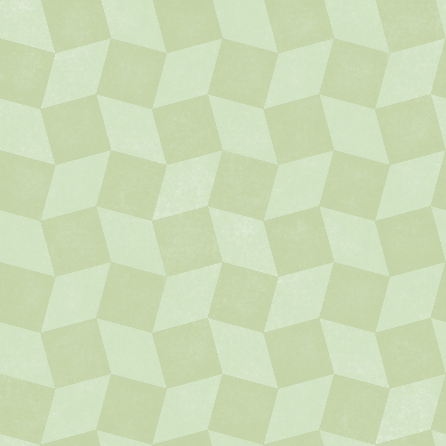 This geometric pattern wallpaper with diamond shapes in shades of green is inspired by gallery tile and is an elevated checkered pattern great for all walls.