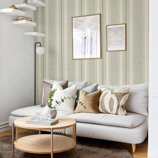 Textured Stripes Green