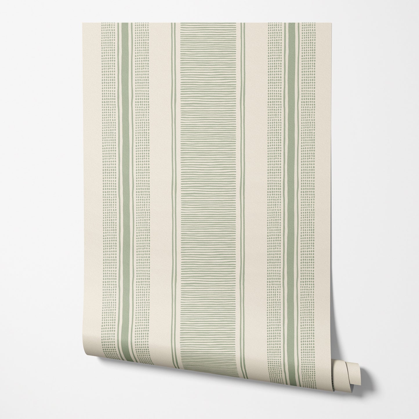 Textured Stripes Green